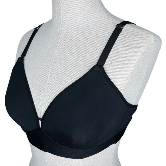 LIVELY The Spacer T-Shirt Bra sz 34C Set of TWO * Gray Black Wireless No Wire - Picture 10 of 15